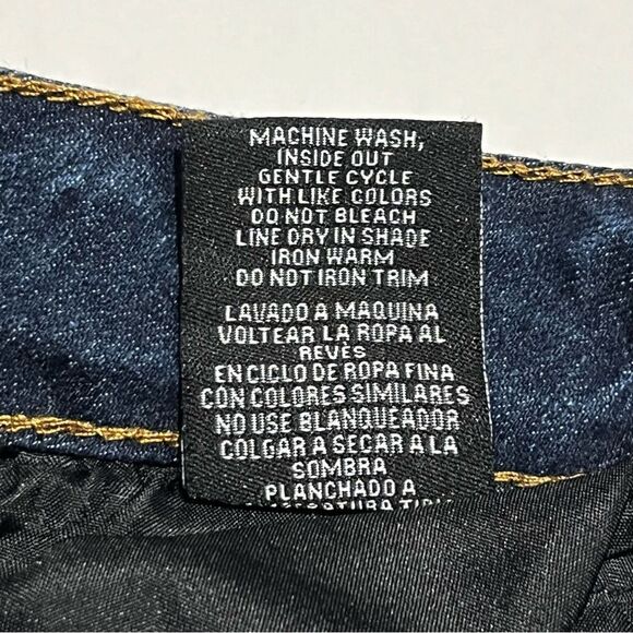 One5one Women's Blue Jeans Blue 5 Pocket Embellished Size 8 - Picture 6 of 10